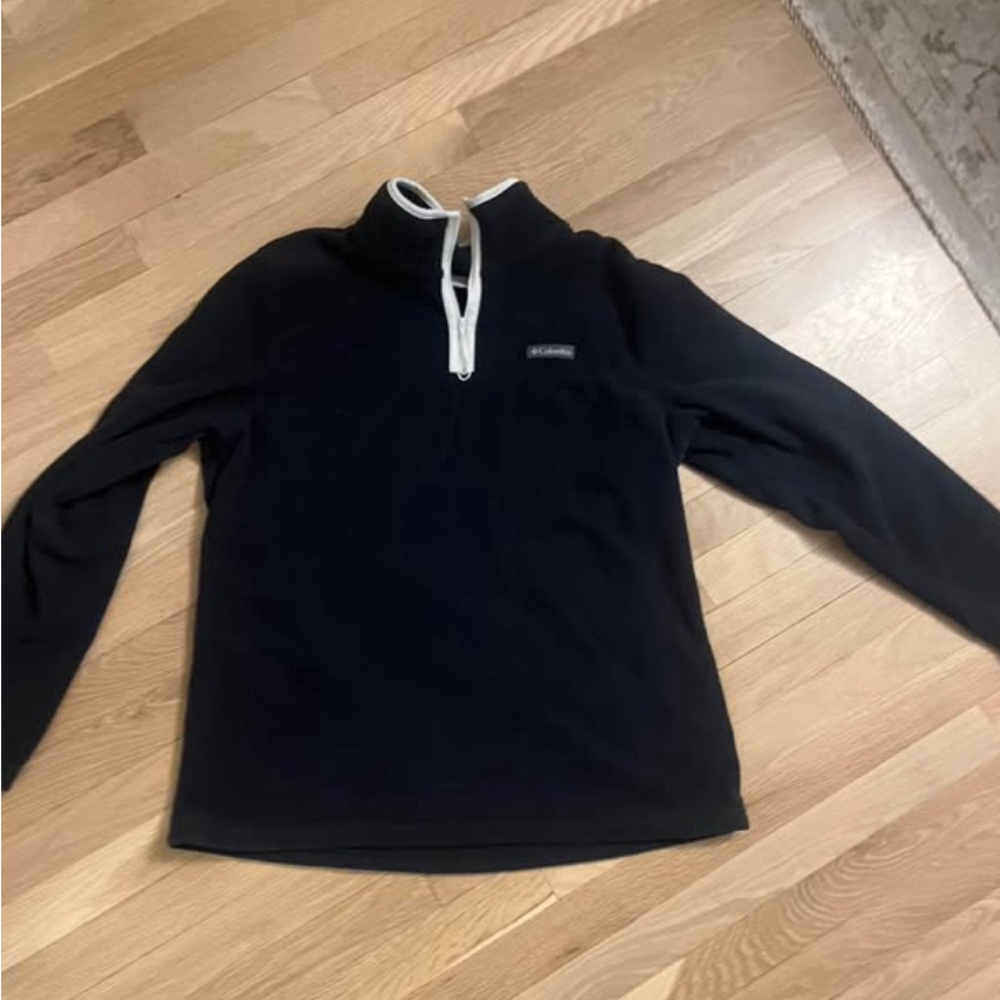 Black Columbia zip up windbreaker, jacket XL Athletic